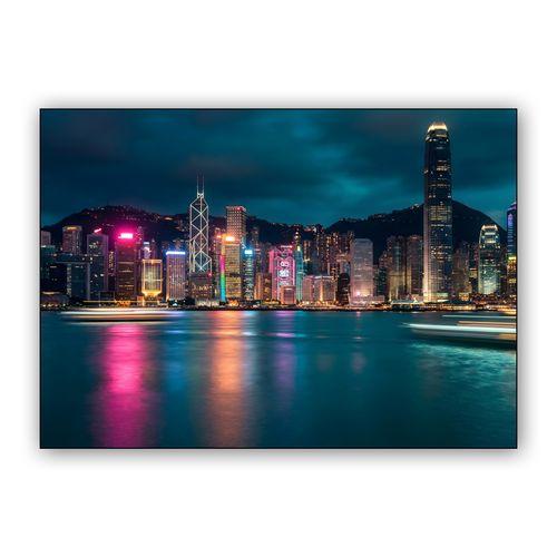 Hong Kong Luminescence: A Night at Victoria Harbour wall art poster