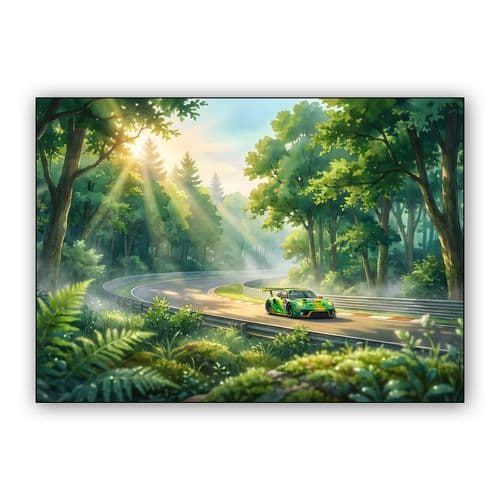 Dawn at the Green Hell wall art poster