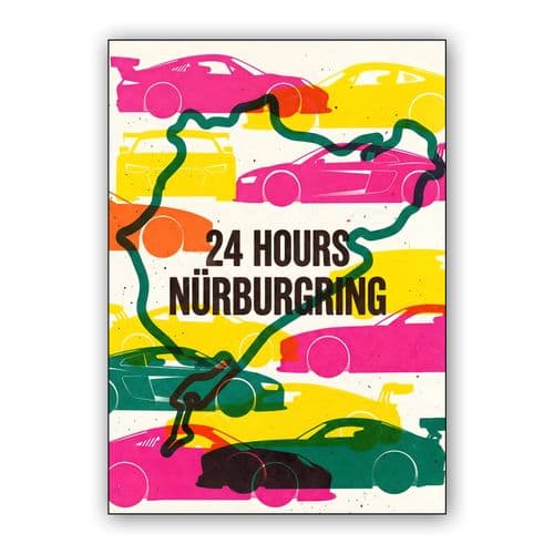 Nürburgring 24H Pop Art Pulse wall art poster