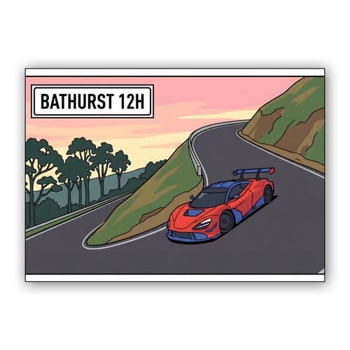 Bathurst 12H: The Mountain's Descent wall art poster