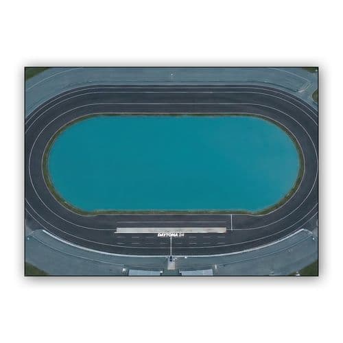 Daytona 24: Symmetrical Blue Infield wall art poster