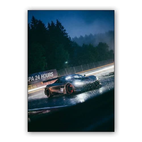 Rain over the Ardennes: Spa 24H wall art poster