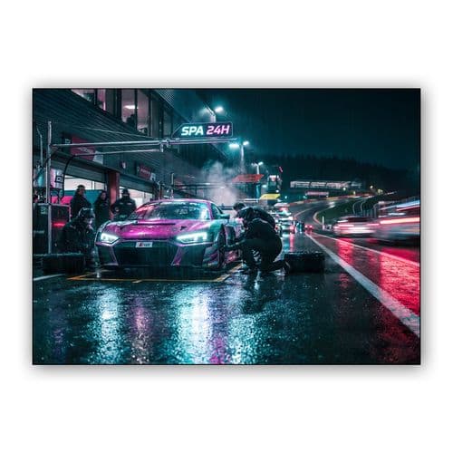 Spa 24H: Midnight Pit Stop wall art poster