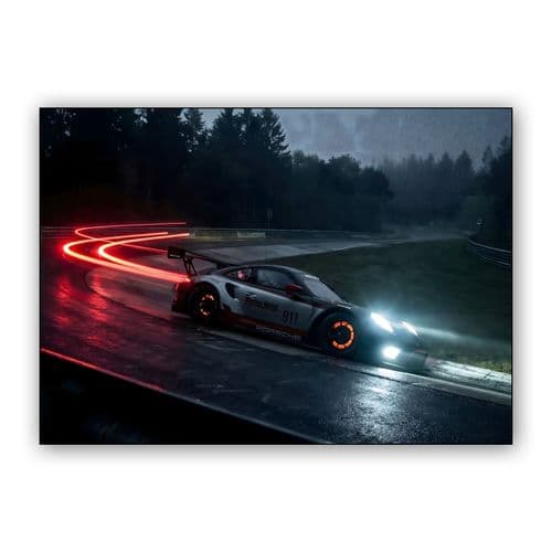 Night Pursuits at the Ring wall art poster