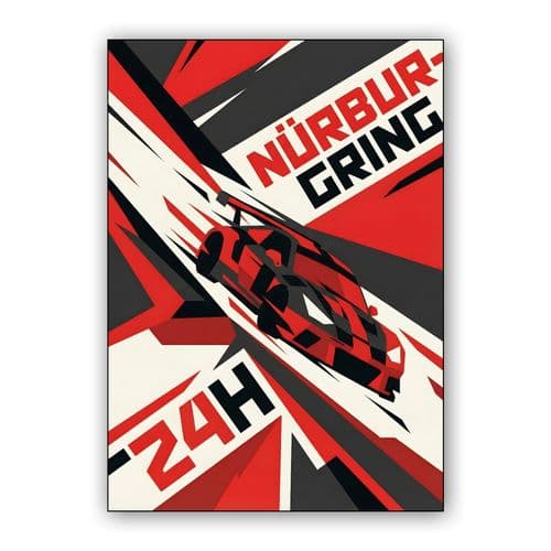 Nürburgring 24H Speed and Geometry Poster wall art poster