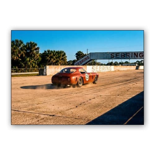 Ferrari 250 GT SWB at Historic Sebring wall art poster