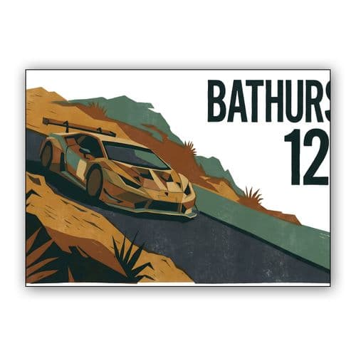 Bathurst 12H Mount Panorama Lamborghini Huracan Poster wall art poster