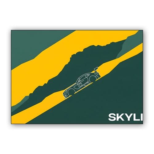Mount Panorama Skyline Minimalist Racing Poster wall art poster