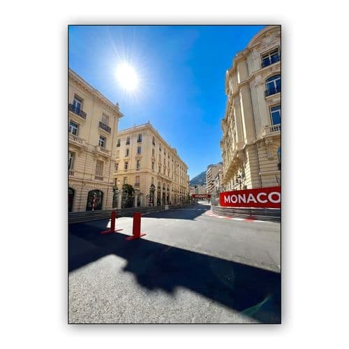 Bright Day at Monte Carlo: Monaco Grand Prix Track Photography wall art poster