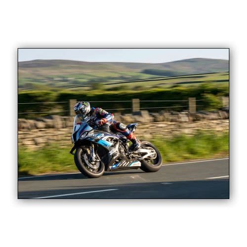 Isle of Man Velocity: BMW Superbike on the Mountain Course wall art poster