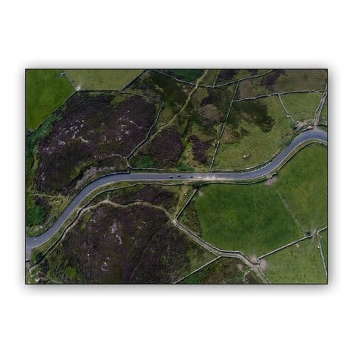 Mountain Course Serpent: Isle of Man TT Aerial Photography wall art poster