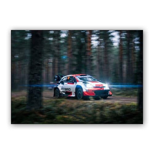 Toyota GR Yaris Rally1 Forest Stage wall art poster