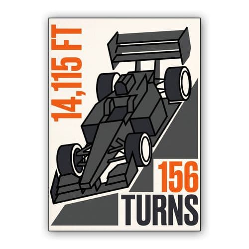 Volkswagen I.D. R Pikes Peak 156 Turns Poster wall art poster