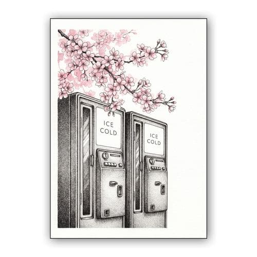 Sakura Vending Serenity wall art poster