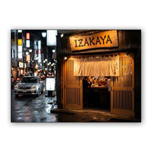 Midnight Glow Izakaya wall art poster
