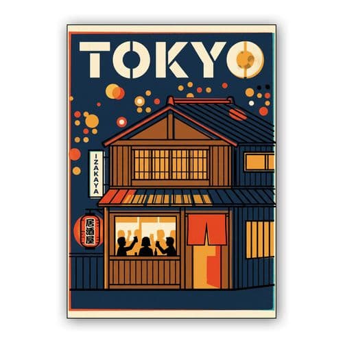 Tokyo Izakaya Evening wall art poster