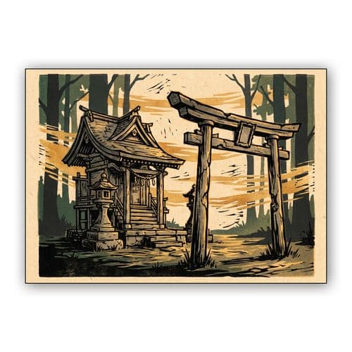 Ancient Forest Sanctuary wall art poster