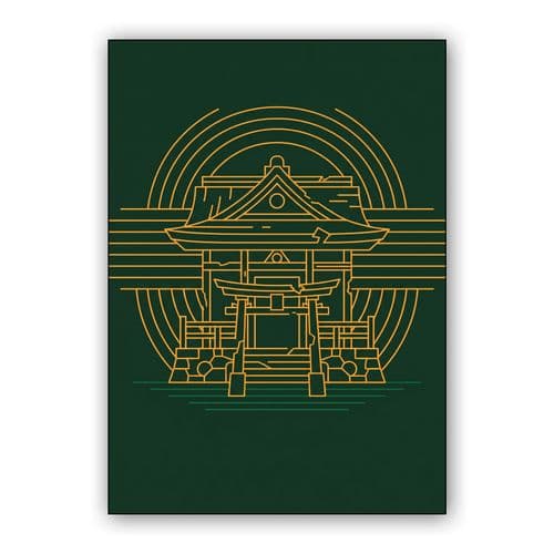 Golden Shrine Lineage wall art poster