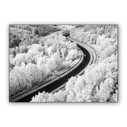 The Orange Flare of the Green Hell wall art poster
