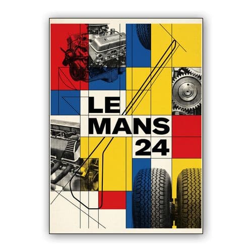 Le Mans 24: Deconstructed Mechanics wall art poster