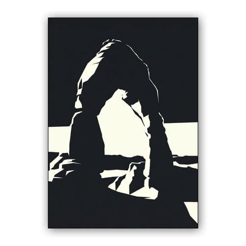 Stark Arch Silhouette wall art poster