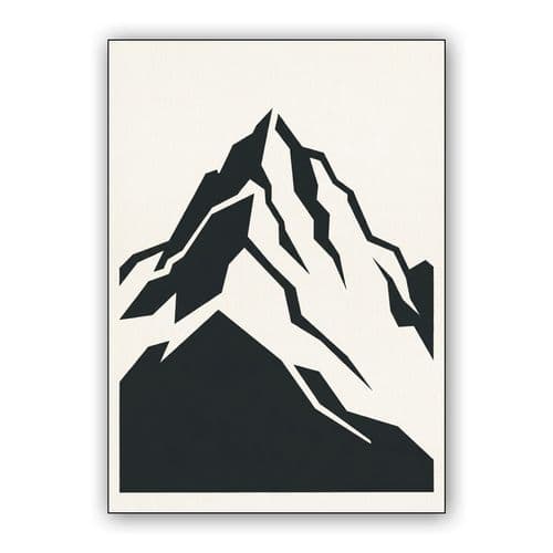 Geometric Matterhorn Peak wall art poster