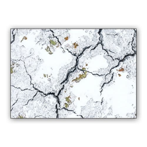 Cracked Glacial Mosaic wall art poster