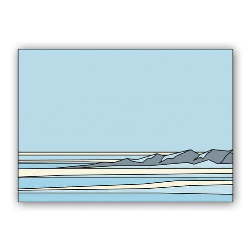 Arctic Stillness Line Art wall art poster