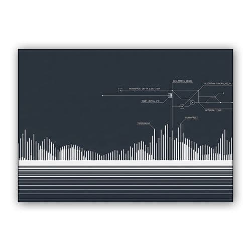 Tundra Permafrost Data Visualization wall art poster