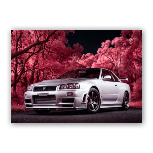 Infrared R34 Skyline Dreamscape wall art poster
