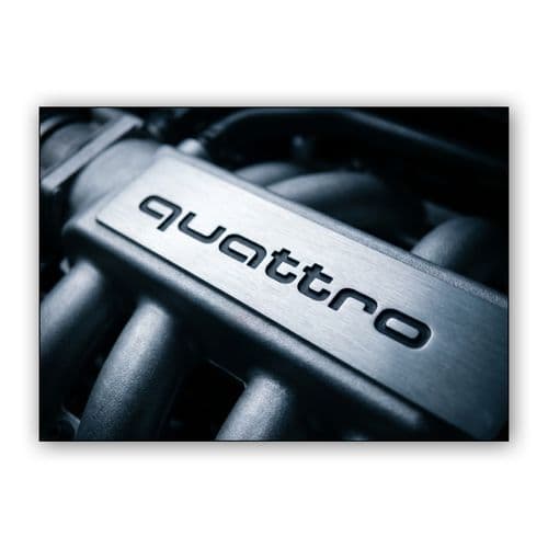 Audi Quattro Engine Detail wall art poster