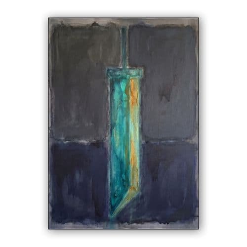 Abstract Buster Sword Study wall art poster