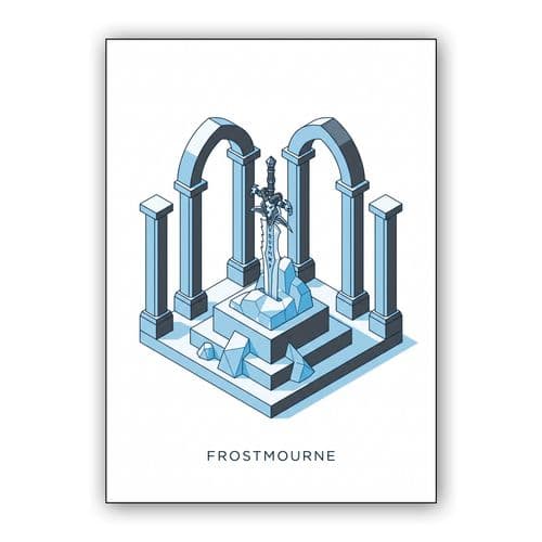 Frostmourne Icy Altar wall art poster
