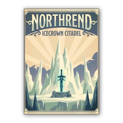Northrend Icecrown Citadel wall art poster