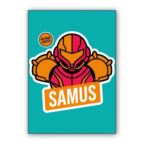Samus Aran Varia Suit Sticker Art wall art poster