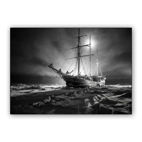 Endurance Frozen in the Ice wall art poster