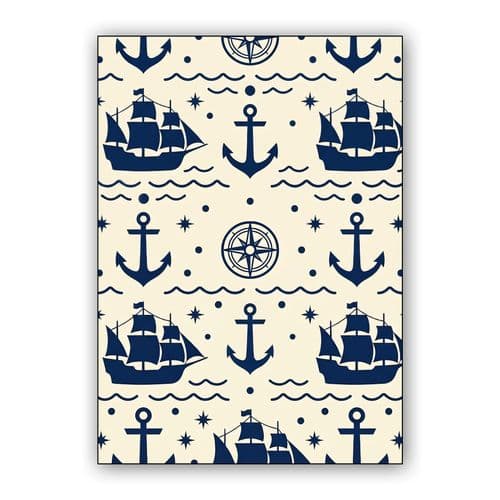 Navigator's Maritime Grid wall art poster