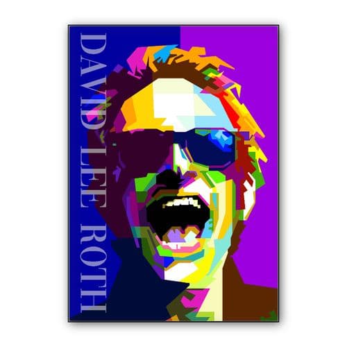 David Lee Roth Van Halen Singer Pop WPAP wall art poster