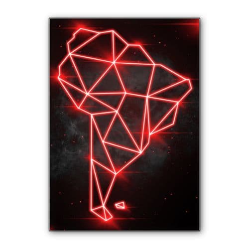 SOUTH AMERICA wall art poster