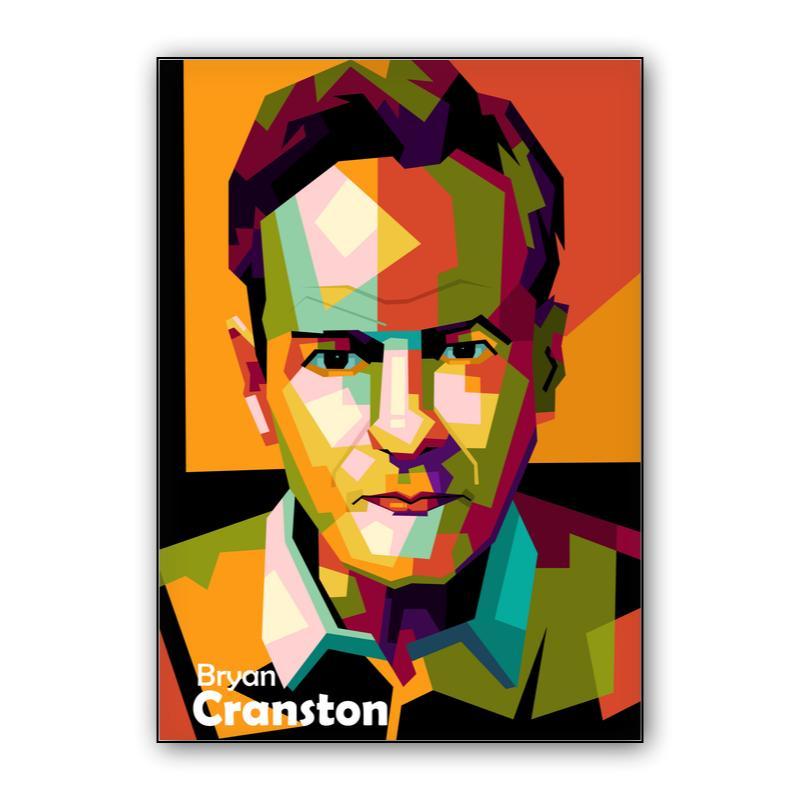 Bryan Cranston in wpap pop art