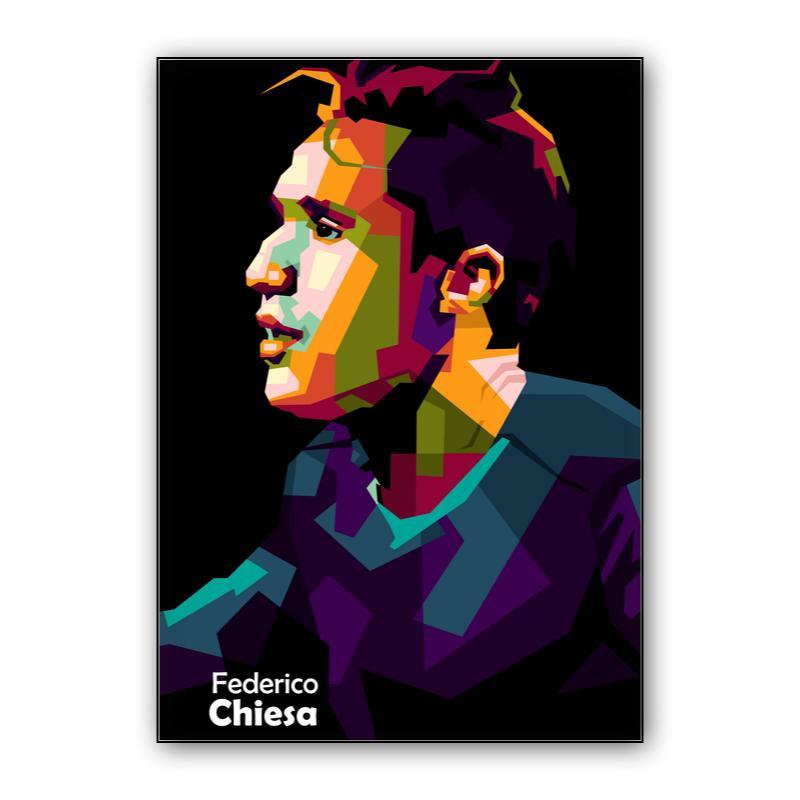 Federico Chiesa in wpap pop art