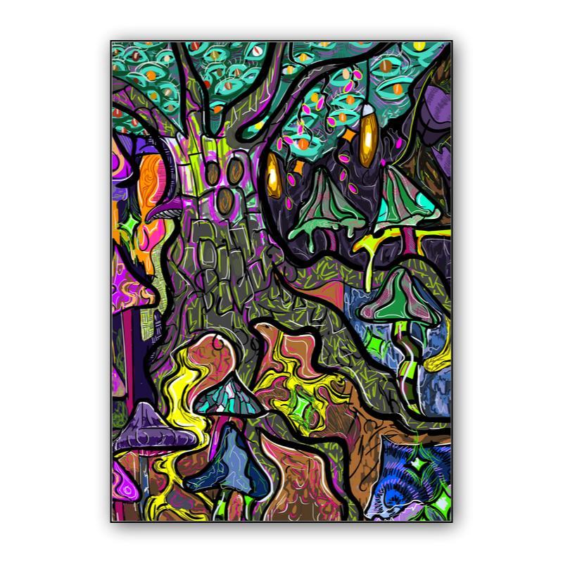 psychedelic forest
