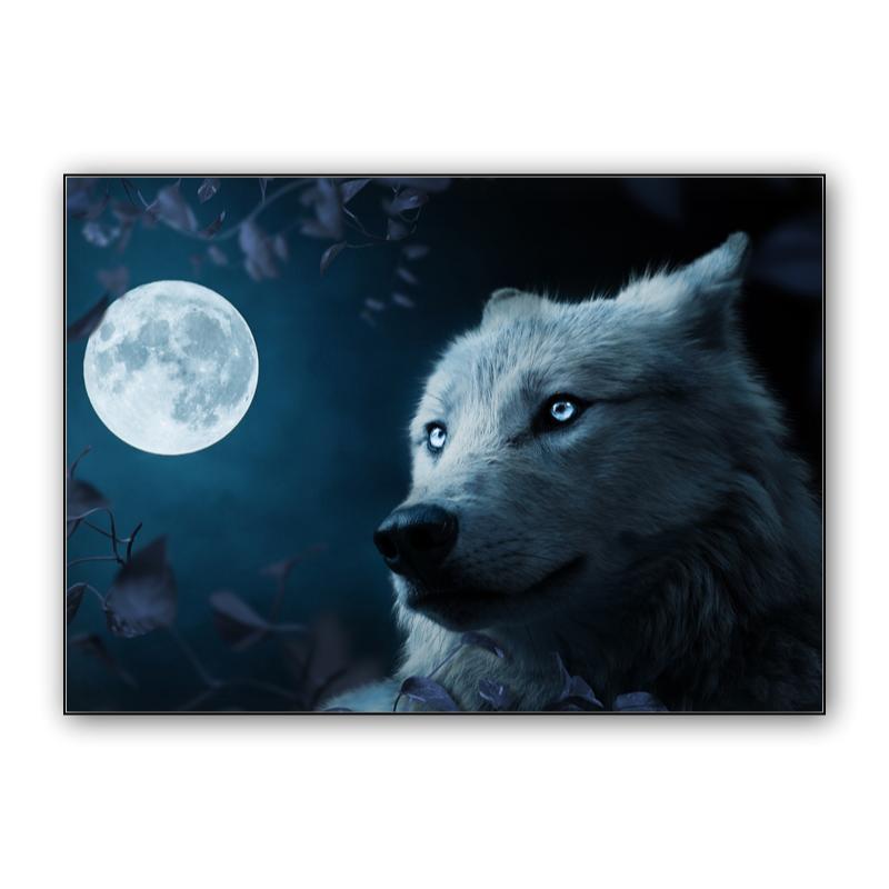 Wolf in Beautiful Night