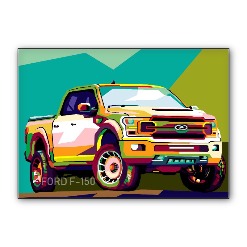Amazing illustration truck car Ford F150