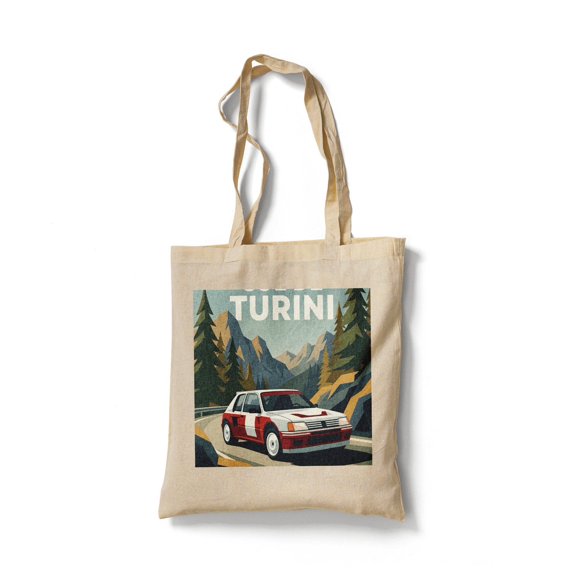Col de Turini: Peugeot 205 T16 Retro Poster