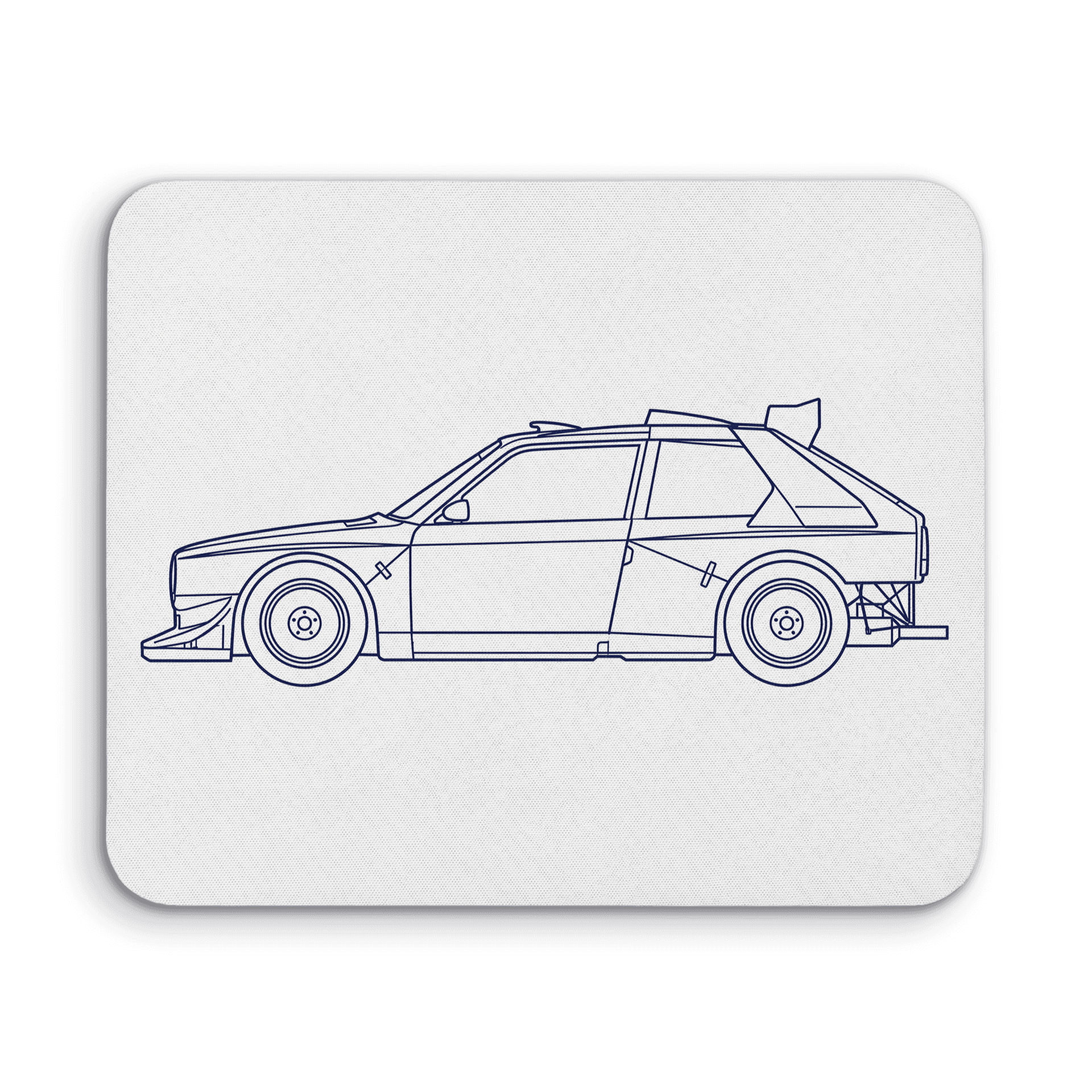Peugeot 205 T16: Minimalist Line Art