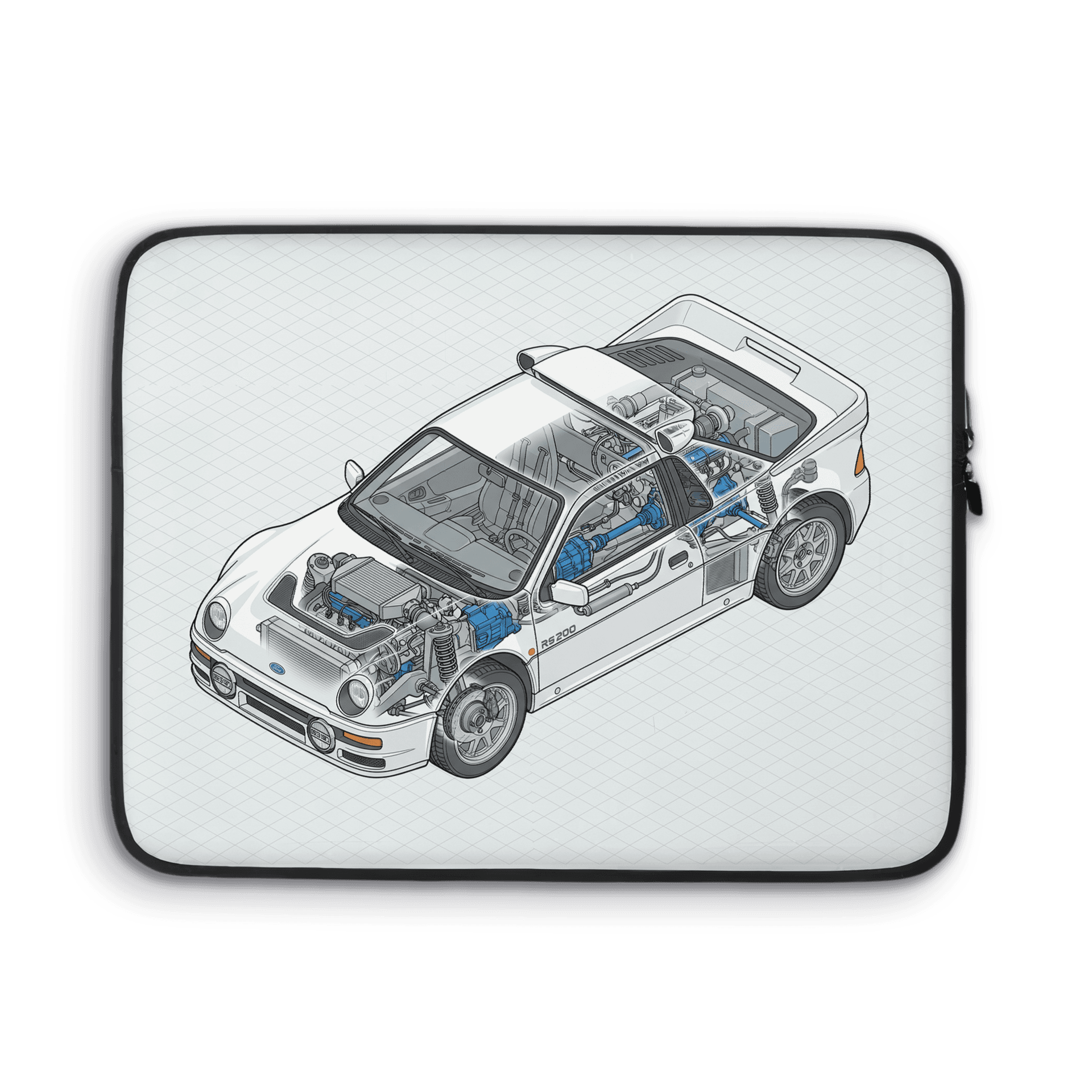 Ford RS200 Isometric Cutaway Illustration