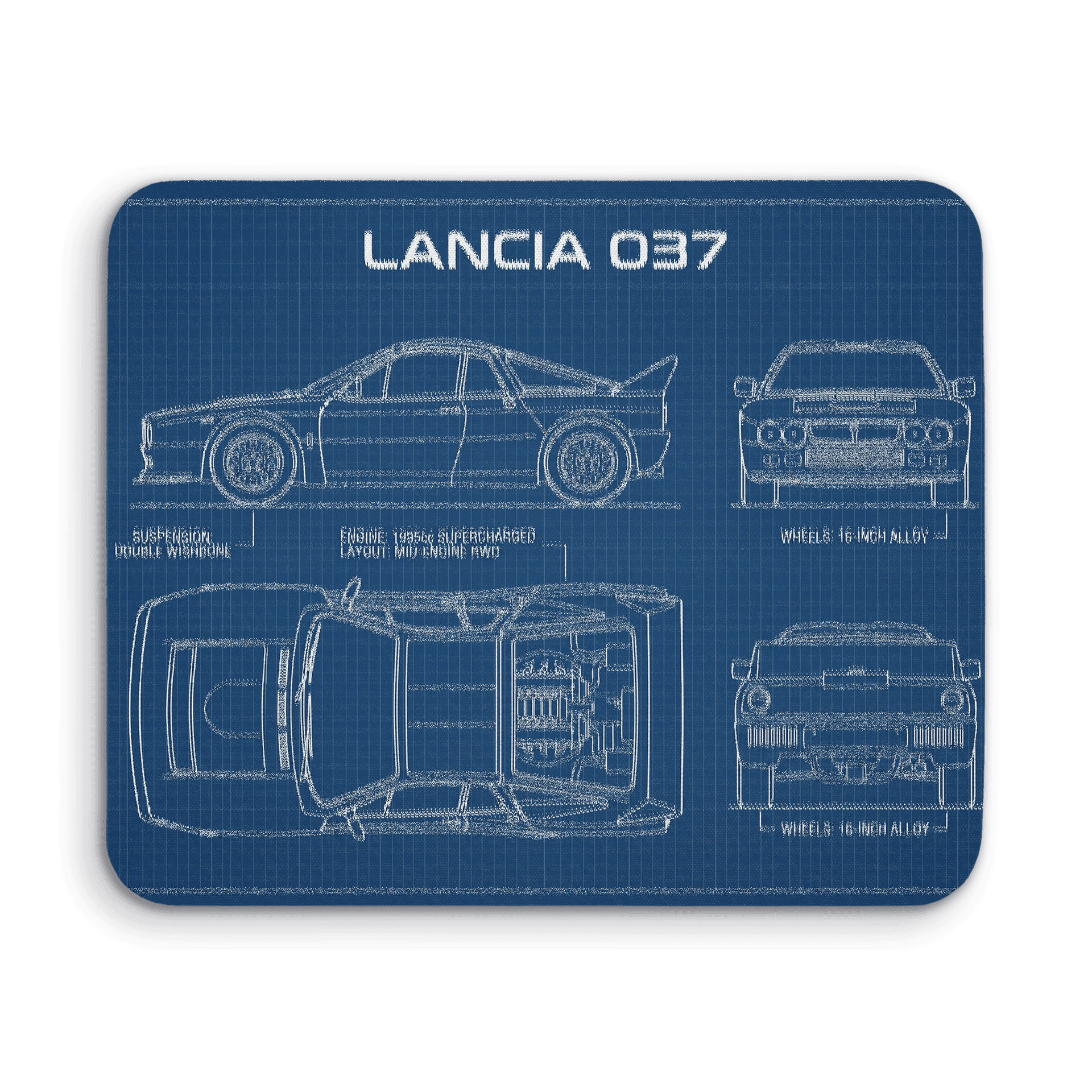 Lancia 037 Blueprint Schematic
