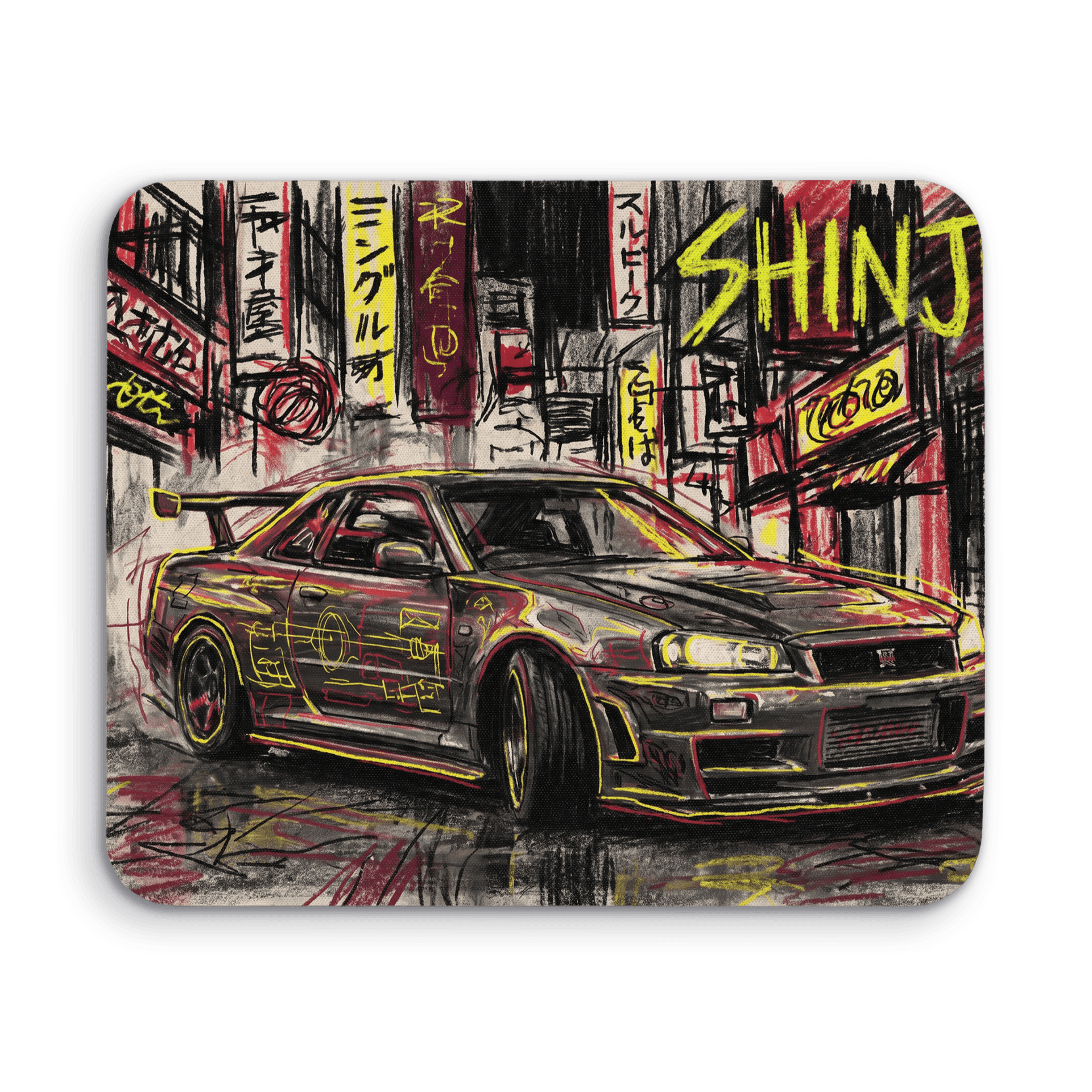 Shinjuku Raw: Nissan Skyline GT-R R34 Sketch