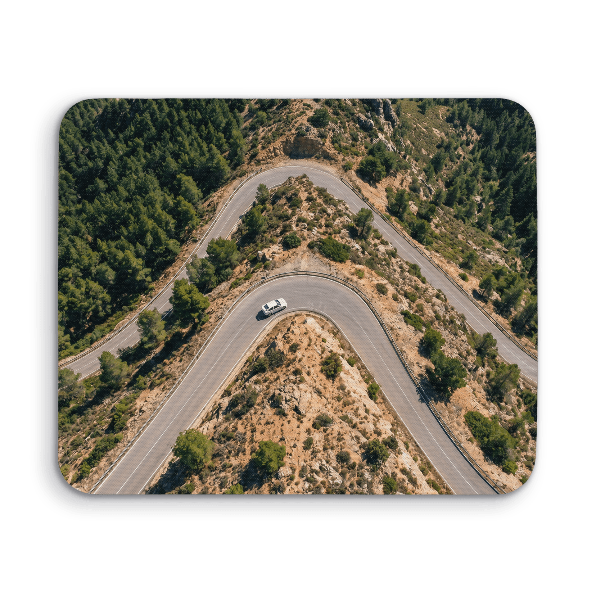 Alpine S-Curves - Winding Mountain Pass Aerial Photography